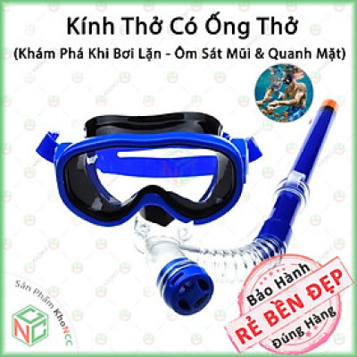 (Khám Phá) Kính Bơi Lặn Kèm Ống Thở Độc Lập KhoNCC Hàng Chính Hãng - Cho Bé Nhìn Sâu Tận Đáy Hồ - KLM-KBCOT