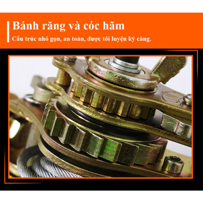 Pa Lăng Lắc Cáp ABG (Loại 2 Tấn), Ba Lăng Loại Dùng Cáp 7mm Để Kéo Căng Dây Cáp Tăng Cáp Điện, Cáp Quang Và Viễn Thông  - Hàng Chính Hãng