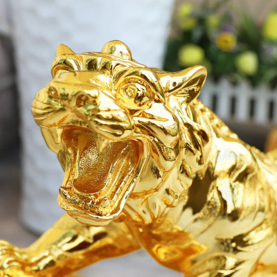 Tượng Hổ uy phong mạ vàng 24K