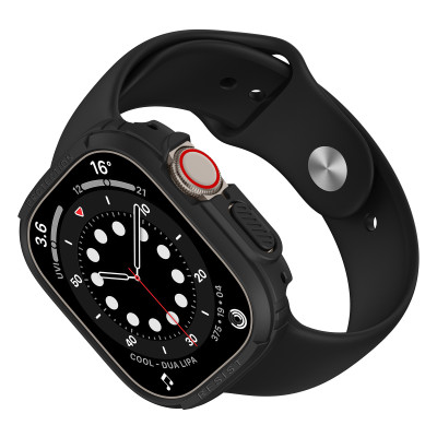 Ốp Case Đen và Trong Suốt cho Apple Watch Ultra / Apple Watch Ultra 2 49mm - Hàng Chính Hãng