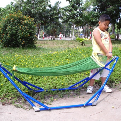 Võng xếp BAN MAI, võng cho trẻ em, nguyên bộ gồm khung võng và lưới võng (Giao màu ngẫu nhiên)