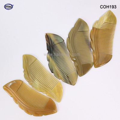 Lược sừng lá khía đẹp (Size: M- 15cm) COH193 - Lược sừng xuất Nhật - Chăm sóc tóc