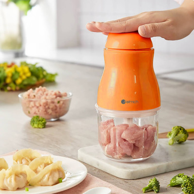 Máy xay thực phẩm Elmich CHE-8665 300ml 200W, Hàng chính hãng, 6 cánh dao, cối thủy tinh - JoyMall