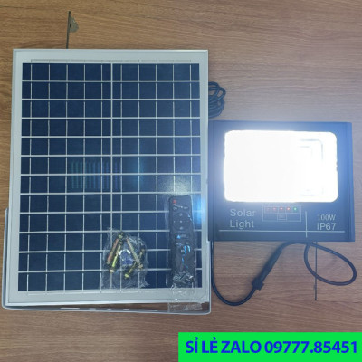 Đèn Pha Led Năng Lượng Mặt Trời 300w,200W,100W,IP67,Vỏ Nhôm Đúc, Sáng Liên Tục