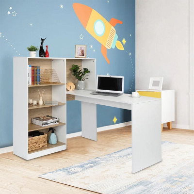 Bàn làm việc chữ L độc đáo SMLIFE Darcy