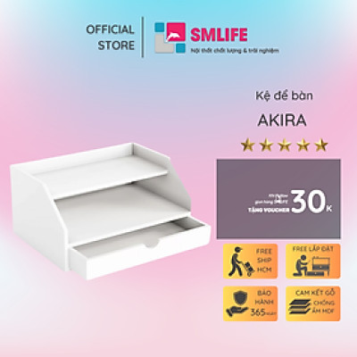Giá sách để bàn làm việc nhỏ gọn SMLIFE Akira