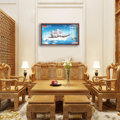 D803 01 Tranh kính Thuận Buồm Xuôi Gió