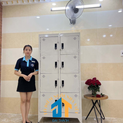 Tủ hồ sơ văn phòng 8 cửa cao 1m8 ngang 90cm tĩnh điện Đại Thành