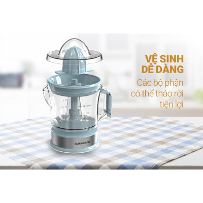 Máy vắt cam SUNHOUSE SHD5511+ tặng dao làm bếp màu đen - Hàng nhập khẩu