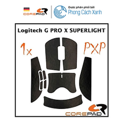 Bộ grip tape Corepad PXP Grips cho Logitech G PRO X SUPERLIGHT / Logitech G PRO X SUPERLIGHT 2 - Hàng Chính Hãng