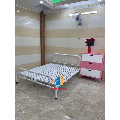Giường sắt dáng U đơn giản 1M4X2m - ĐẠI THÀNH