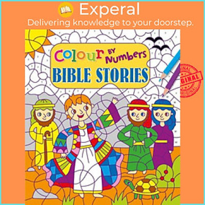 Sách - Colour by Numbers: Bible Stories by Lizzy Doyle (UK edition, paperback)