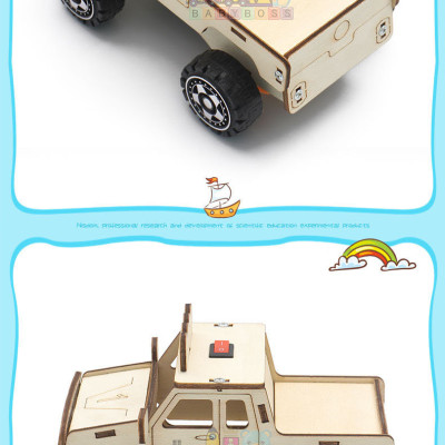 [Kèm Pin] Bộ Đồ Chơi Khoa Học Tự Làm Xe Địa Hình, Bộ Đồ Chơi Lắp Ghép STEM Mô Hình Xe Địa Hình , Bộ Đồ Chơi Gỗ Cao Cấp Khoa Học Tự Làm DIY Wood Steam