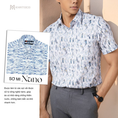 Áo sơ mi tay ngắn Khatoco