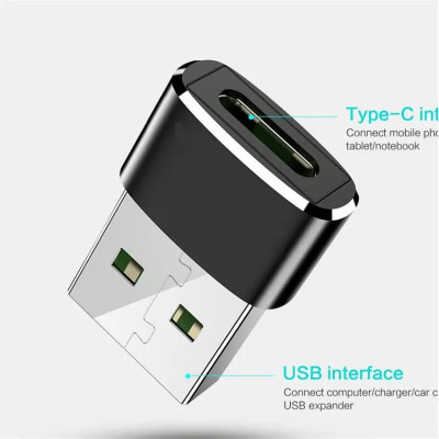 Ugreen UG50568US280TK Màu Đen Đầu chuyển đổi USB 2.0 dương sang TYPE C âm - HÀNG CHÍNH HÃNG