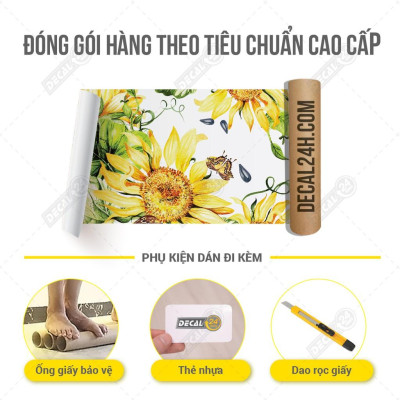 Decal dán tủ lạnh chất liệu cao cấp - Decal dán tủ lạnh họa tiết sang trọng - DTL-014