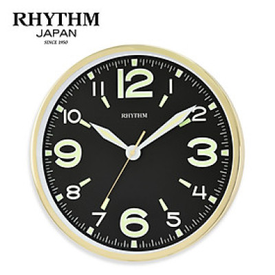Đồng hồ treo tường Nhật Bản Rhythm CMG607NR18. Kt 30.0 x 4.7cm, 750g. vỏ kim loại. Dùng Pin