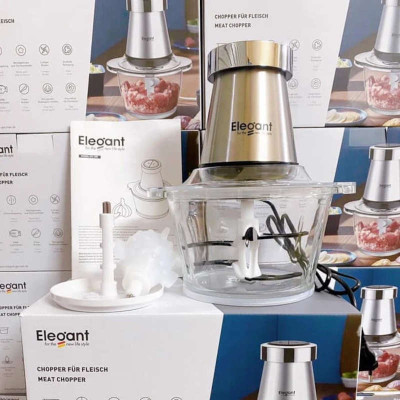Máy xay thịt đa năng Elegant FC-J08 công suất 350W, cối thủy tinh 1.8L - Hàng chính hãng