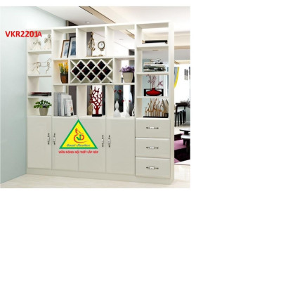 TỦ KỆ TRANG TRÍ KIÊM VÁCH NGĂN VKR2201A - Nội thất lắp ráp Viendong Adv