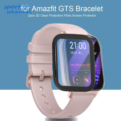 Mếng dán Full viền 3D chống xước bảo vệ màn hình đồng hồ thông minh Amazfit GTS - Hàng chính hãng