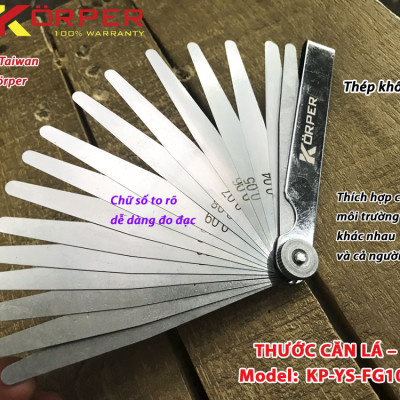THƯỚC CĂN LÁ 17 LÁ KÖRPER KP-YS-FG100B17
