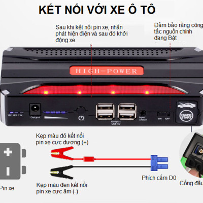 BỘ PIN HIGH POWER KÍCH Ô TÔ ĐA NĂNG TM18B - Hàng Nhập Khẩu