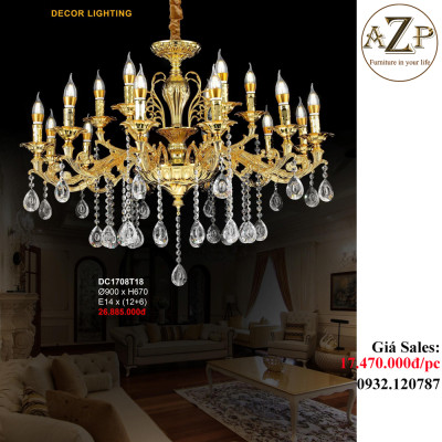 ĐÈN THẢ TRẦN (TAY) / ĐÈN TRANG TRÍ AZP-TT1708 phong cách Tân Cổ Điển, hàng nhập khẩu AZP