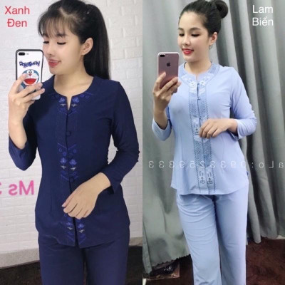 Đồ Lam Đi Chùa # Khoá Lắc Sen # Quần Áo Nữ 