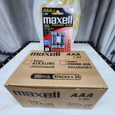 Pin Tiểu nhỏ AAA Maxell Super Power ACE Hộp 96 viên - Hàng Siêu Thị, Giá Tốt, Freeship - Hàng chính hãng