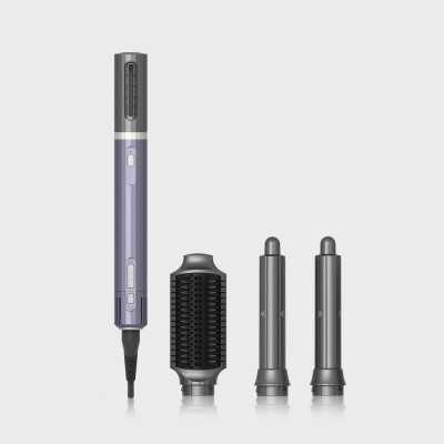 Máy Sấy Tạo Kiểu Tóc Ion Âm LocknLock ENA526GRY 1000-1200W, Hàng Chính Hãng, 4 Đầu Phụ Kiện - JoyMall