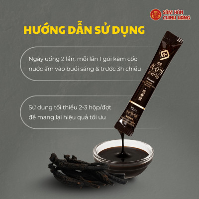 Hắc sâm cao cấp Premium 7mg/g (10ml*30 stick) – Daedong