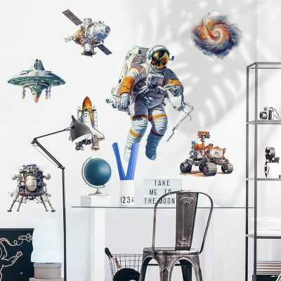 Sticker Giấy Dán Tường Decal Dán tường Tranh Dán Tường Trang Trí Tường Mẫu Thám Hiểm Mặt Trời ZDB-2735