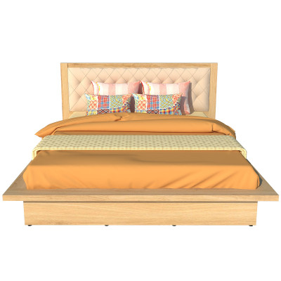 Giường ngủ cao cấp Tundo màu vàng sồi 160cm x 200cm