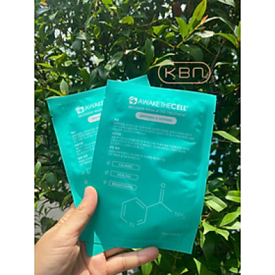Mặt Nạ Cấp Ẩm, Làm Dịu Da, Dưỡng Trắng Da SOOTHING RECOVERY Awakethe Cell Hàn Quốc - Mặt nạ Phục Hồi (Hàng Chính Hãng)