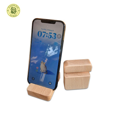 Đế dựng điện thoại gỗ Beech – Đồ Gia Dụng Gỗ Nhà Bếp Thương Hiệu Trường Sơn