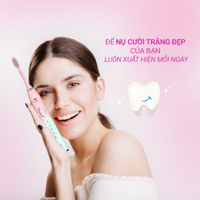 Bàn Chải Điện Sonic Life360 LE-BCD22A (Bản Cao Cấp) - Công nghệ sóng âm sonic, Chải Sạch Mảng Bám Tới 10 Lần, 5 chế độ thông minh, Chống Nước IPX7 