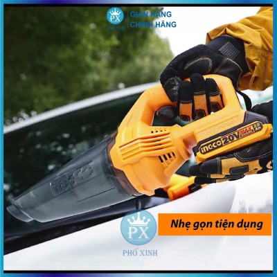 Máy hút bụi không dây INGCO CVLI201261 dùng pin 20V không bao gồm Pin và Sạc