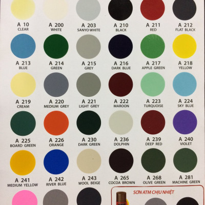 Sơn xịt màu xanh da trời ATM A224