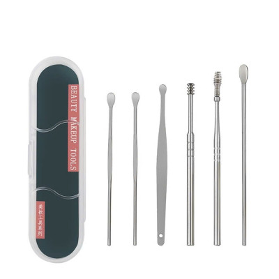 Bộ lấy ráy tai đa năng 6 món Cao cấp bằng thép không rỉ
