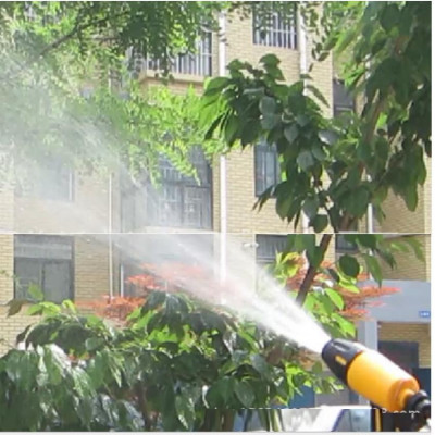 Bộ dây vòi xịt nước rửa xe, tưới cây . tăng áp 3 lần, loại 7m, 10m 206319 cút sập,nối đen + tặng đai