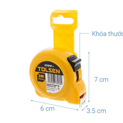 THƯỚC CUỘN 3M*16MM, 5M*19MM, 7.5M*25MM TOLSEN 35991, 35992, 35994 - HÀNG CHÍNH HÃNG