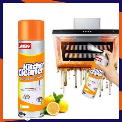 Bình Xịt Tẩy Rửa Nhà Bếp, Bình Xịt Bọt Tuyết Tẩy Rửa Siêu Sạch Màu Cam Kitchen Cleaner Nhà Bếp 500ml