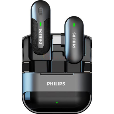 Micro không dây Wireless Lavalier Philips 1 Micro DLM9001 - Type-C - Hàng chính hãng
