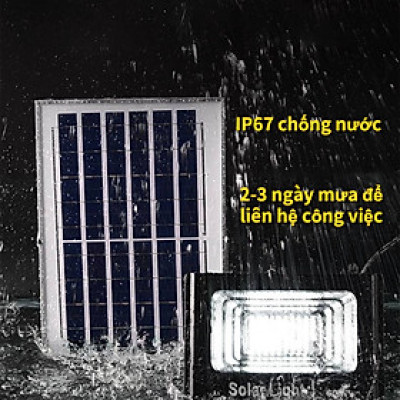 Đèn năng lượng mặt trời đèn pha100W 200W 300W 500W LED vỏ nhôm chống nước thời gian sáng kéo dài