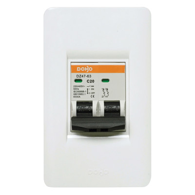 Cầu Dao Tự Động 2 Pha Dobo Electric Korea (80A) - Trắng