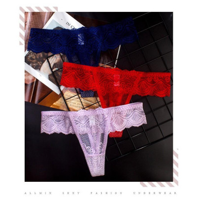 Quần Lót Lọt Khe Chất Liệu Ren Cao Cấp Phong Cách Châu Âu kiểu dáng Sexy WL23