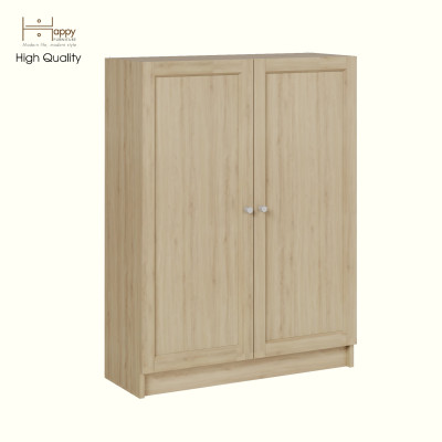 [Happy Home Furniture] CATY, Kệ sách 3 tầng 2 cửa mở, 80cm x 30cm x 106cm ( DxRxC), KSA_054