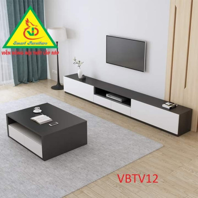 Combo Bàn trà và kệ tivi hiện đại cho phòng khách VBTV09 - Nội thất lắp ráp Viendong Adv