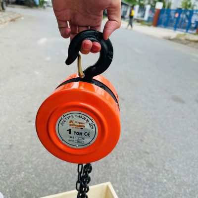 Pa lăng xích, Ba lăng xích kéo tay 1, 2, 3 tấn Kapusi Japan, xích dài 3m và 5m hợp kim thép cứng chắc