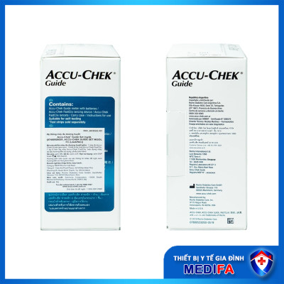 [TRỌN BỘ] Máy Đo Đường Huyết Accu-Chek Guide - Hàng Chính Hãng Kèm 25 Que Thử Và Trụ 6 Kim Chích Máu